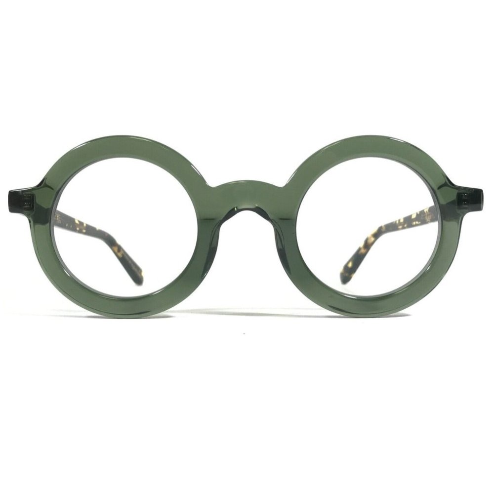 Krewe HURST Eyeglasses Frames Clear Green Brown Tortoise Round Panto 43-28-135